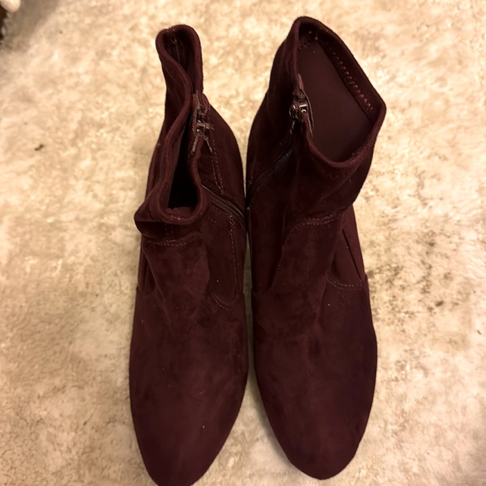 Velvet ankle boots Steve Madden Burgundy size 41